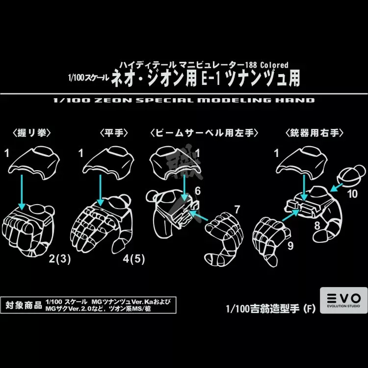 Zeon Custom Hands